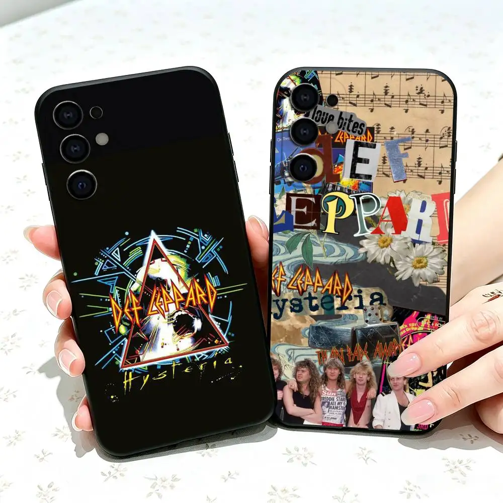 Band Def L-Leppard  gift Phone Case For Samsung S25,S24,S21,S22,S23,S30,Ultra,S20,Plus,Fe,Soft Silicone Black Cover