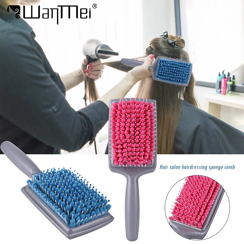 Professional Microfiber Bristles Comb with Nylon Bristles Absorbent Drying Hairbrush Scalp Care Brush Hair Styling Tool Salon