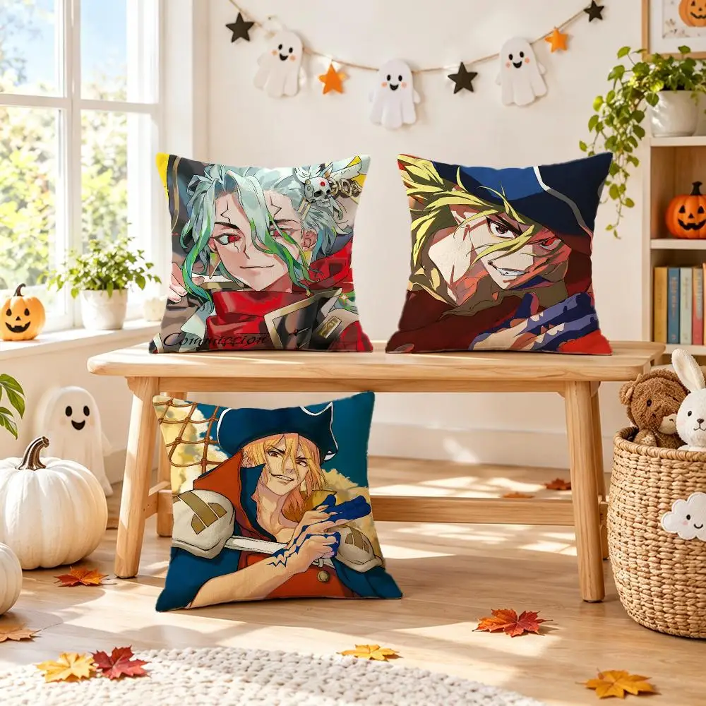 anime Dr.STONE Cushion Cover Pillow Short Plush Pillow Comfortable and Fresh Style for Living Room Bedroom Gift