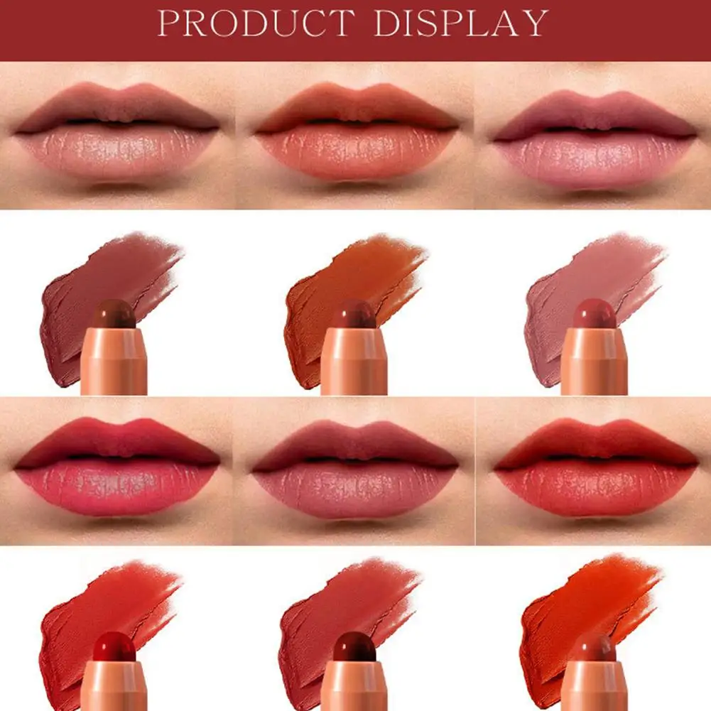 Kit de batom nutritivo hidratante, caneta colorida duradoura, bálsamo longo de água, G1Z0, 3pcs