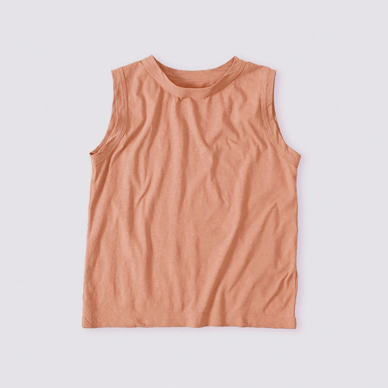 

Soft Comfortable Bamboo Cotton Embroidered Vest Strap Classic Versatile Women's Innerwear round Ne H-ape Traditional Design