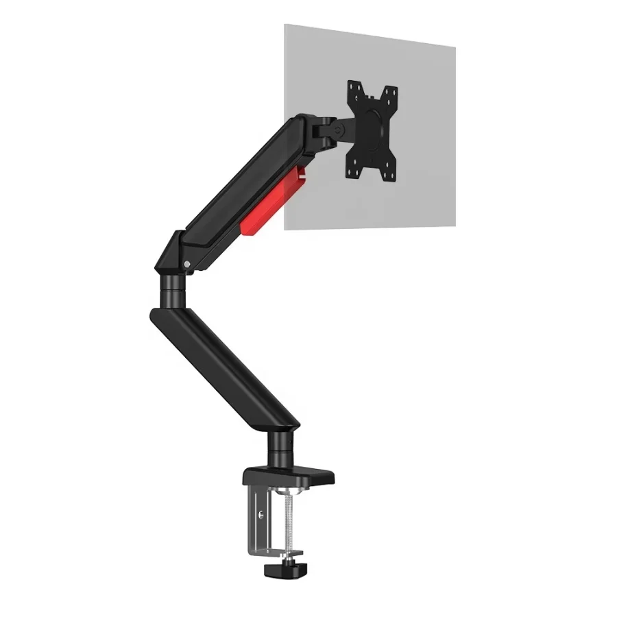 Hot Sale Heavy Duty Aluminum Gas Spring Monitor Arm Mount Stand For 17-32 Inch Computer Screen Height Adjustable Monitor Stand