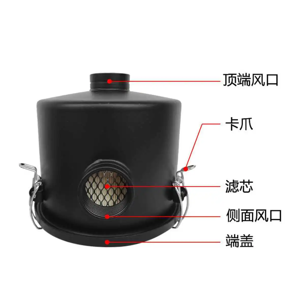 XD/Busch/Zhongde/Jiuxin vacuum pump X40/63/100/140/202/302 external dust filter