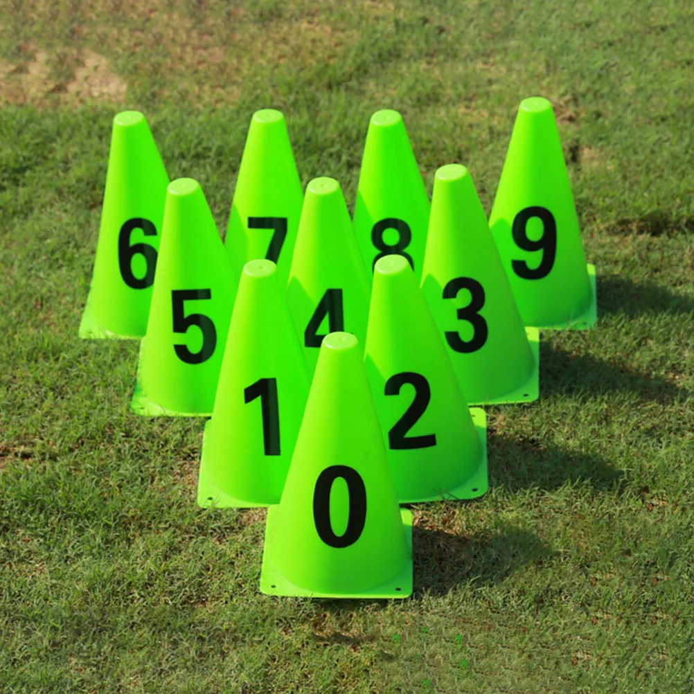 1 conjunto de baldes de treinamento de futebol pe de alta qualidade barriles de sinal de futebol antidrop resistente ao desgaste para esportes cones de treinamento de bola de futebol