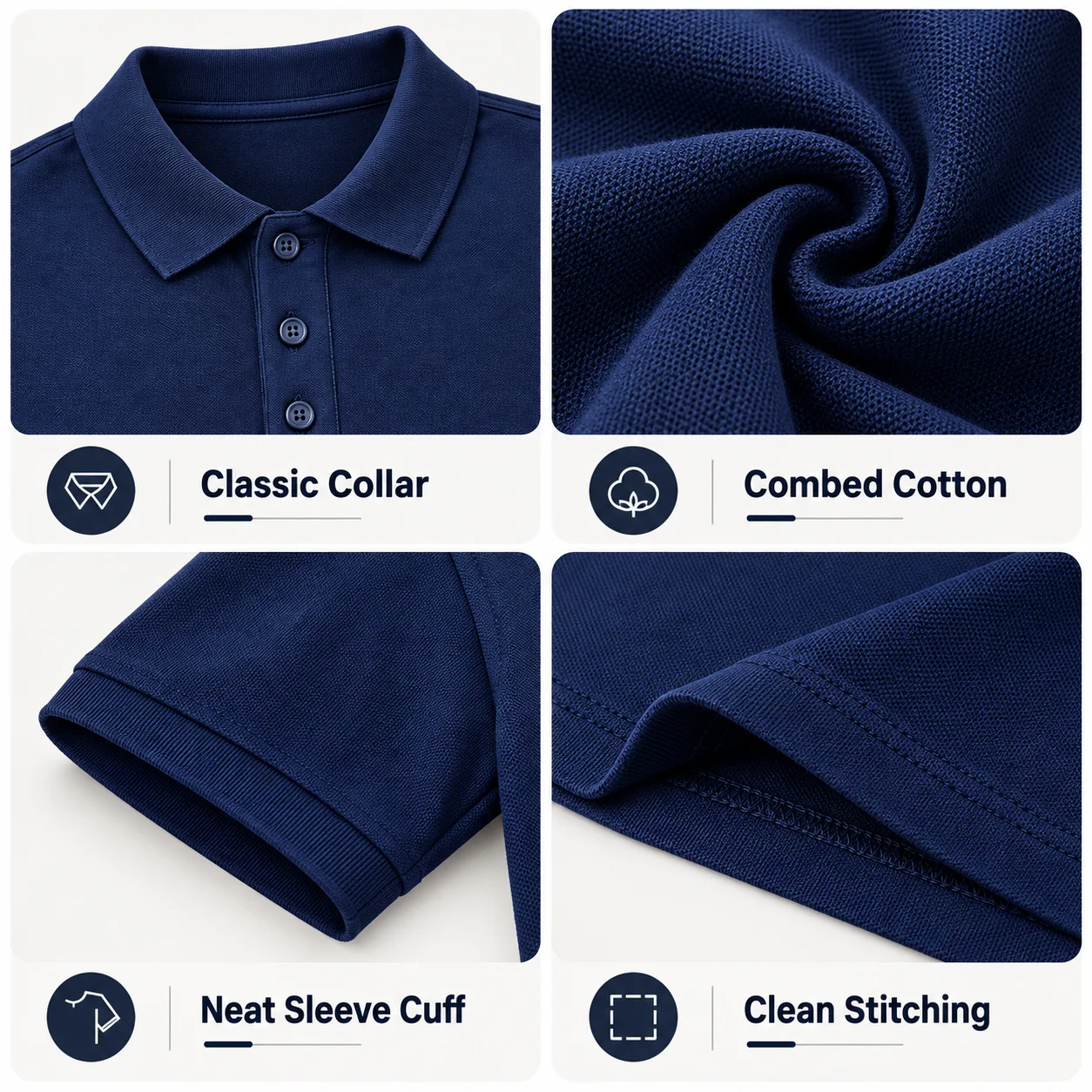 Custom 5pcs Breathable Polo Shirt Small Batch Personalized Name Printing Combed Work Uniform Team Event Business Casual Gift