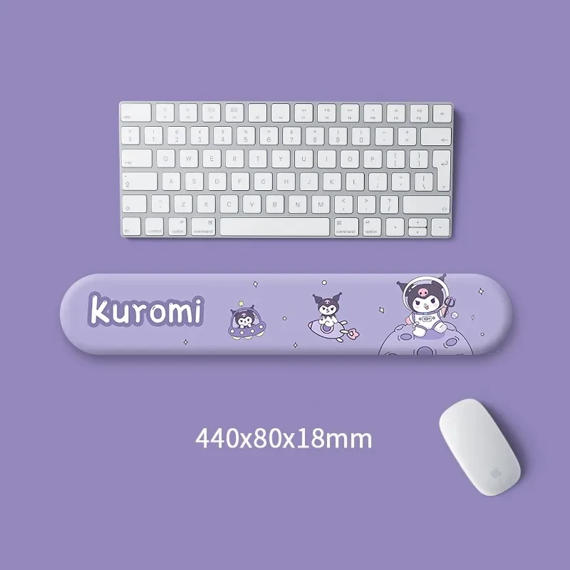 

Kuromi Mouse Pad Sanrio Silicone Wrist Pad Keyboard Hand Rest for Laptop Macbook Keyboard Computer Non-slip Durable Mouse Pads