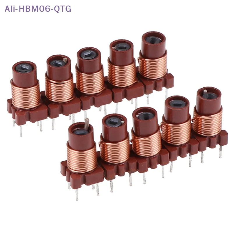 [New] 10pcs 12T 0.6uh-1.7uh Adjustable High-Frequency Ferrite Core Inductor