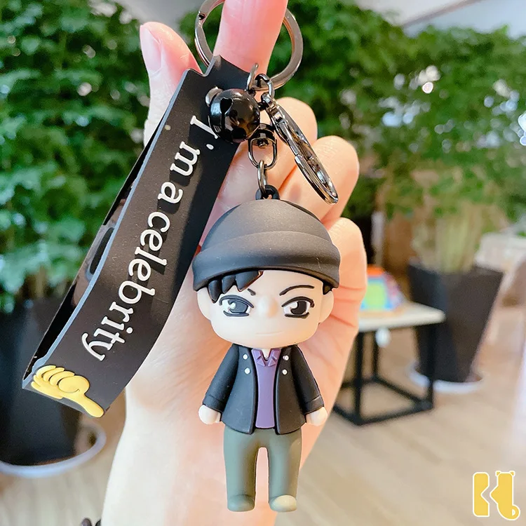 Detektiv Conan Anime Edogawa Konan Hattori Heiji Mode Cartoon Puppe Keychain Keyring Bag Anhänger Zubehör Geburtstag Geschenk