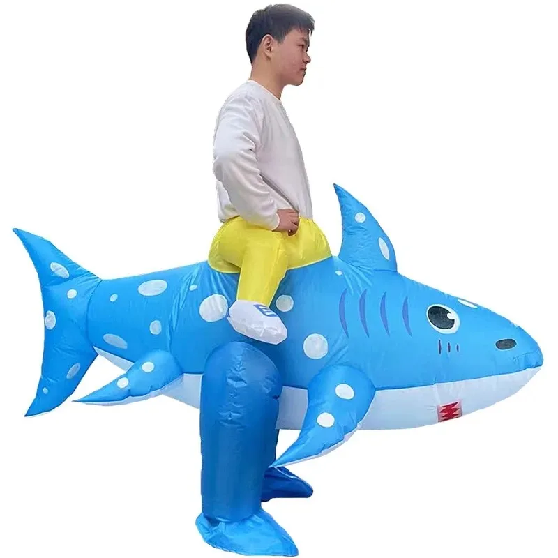 

Cool and Trendy Shark Inflatable Costume – Cartoon, Cute, New Atmosphere Prop with Large Shark Mouth