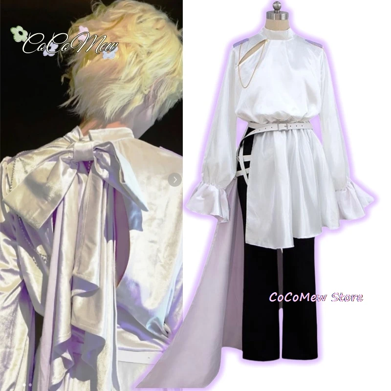 Lucca 코스프레 의류 가발, 라이트 옐로우 짧은 머리 합성 가발, 애니메이션 외계인 무대 코스프레 코스튬 가발, 35cm