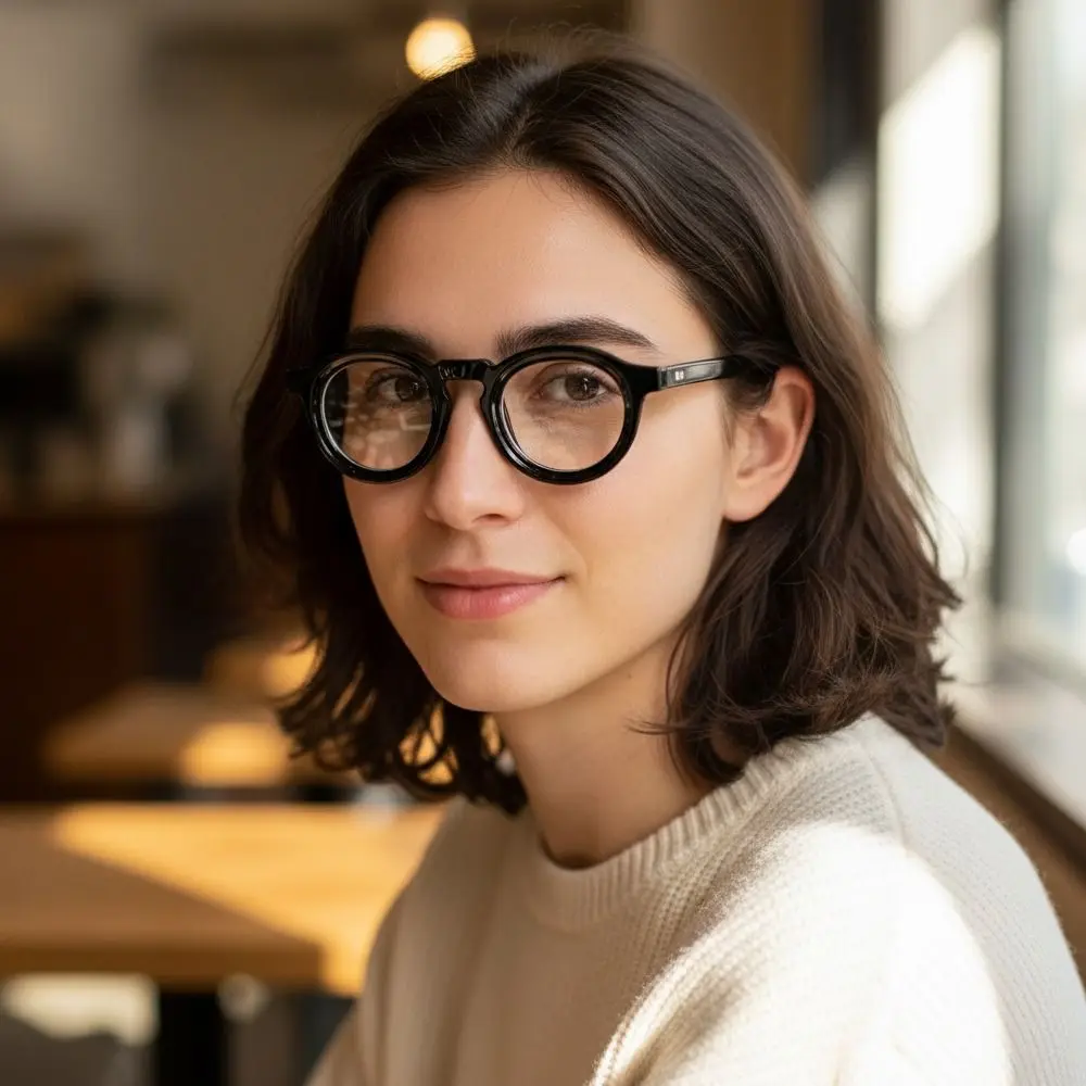 Large Frame Reading Glasses High-Definition Eye Protection Magnifying Glasses Plus Diopters Bean Flower Pink