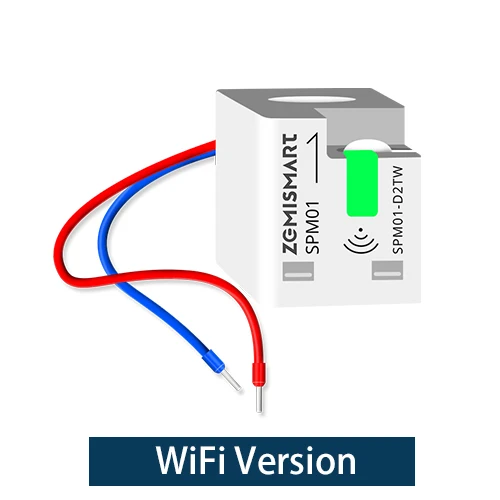 Zemismart Smart Energy Meter Zigbee WiFi Monitor Elektrische Sensor Meten Werk Met Tuya Zigbee2mqtt Home Assistant