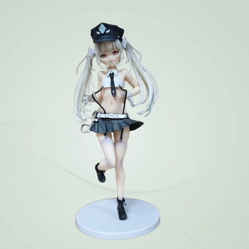

Anime Figure Beautiful Girl Angel Police Elle Uniform Standing Pvc Collectible Figurine Desktop Decoration For Anime Collectors