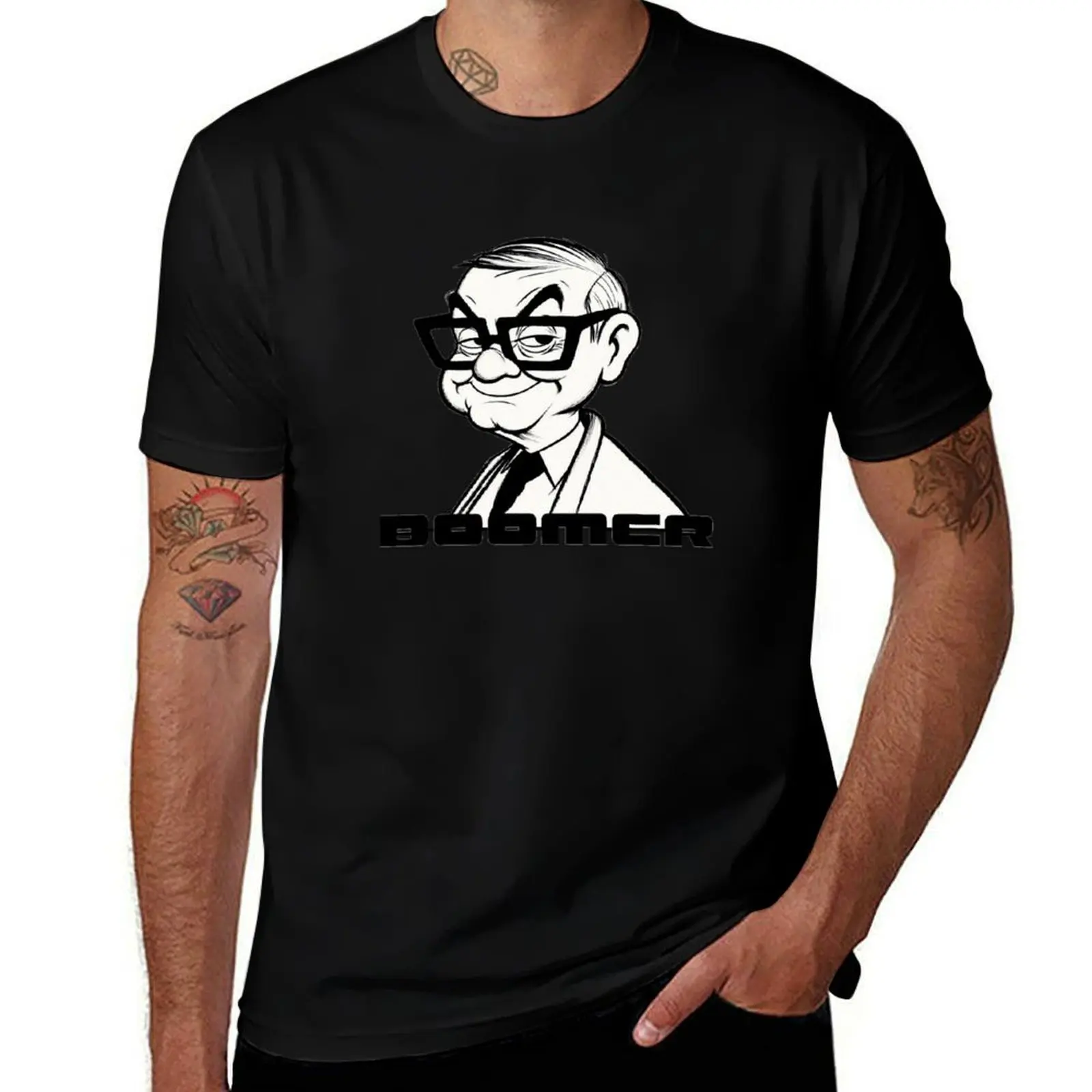 

Boomer T-Shirt anime figures graphic t shirt vintage cute clothes custom t-shirts black t-shirts for men