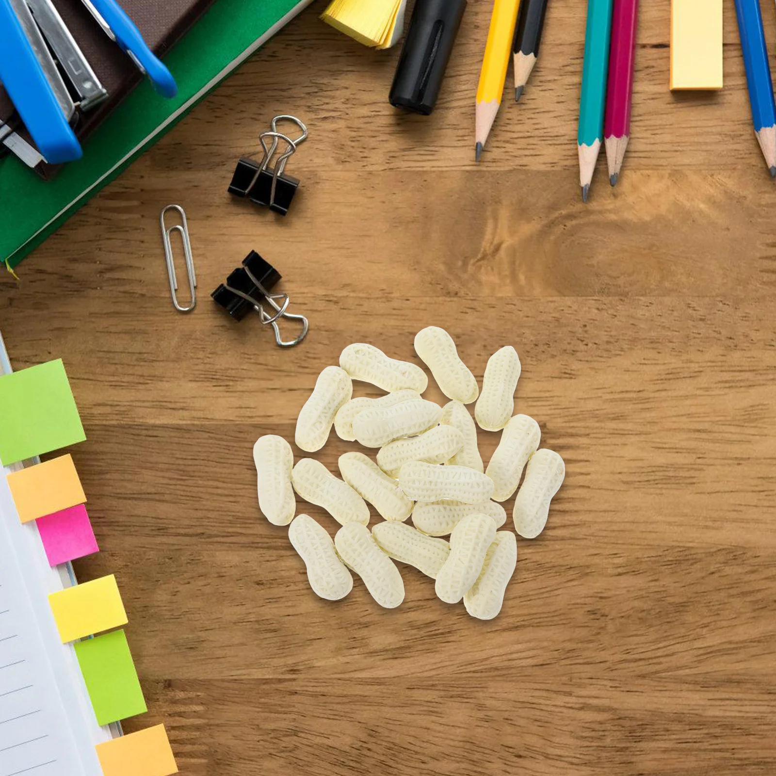 

20Pcs Lifelike Peanut Erasers Cute Small Food Shape Erasers Creative Stationery for School Pencil Eraser Animals