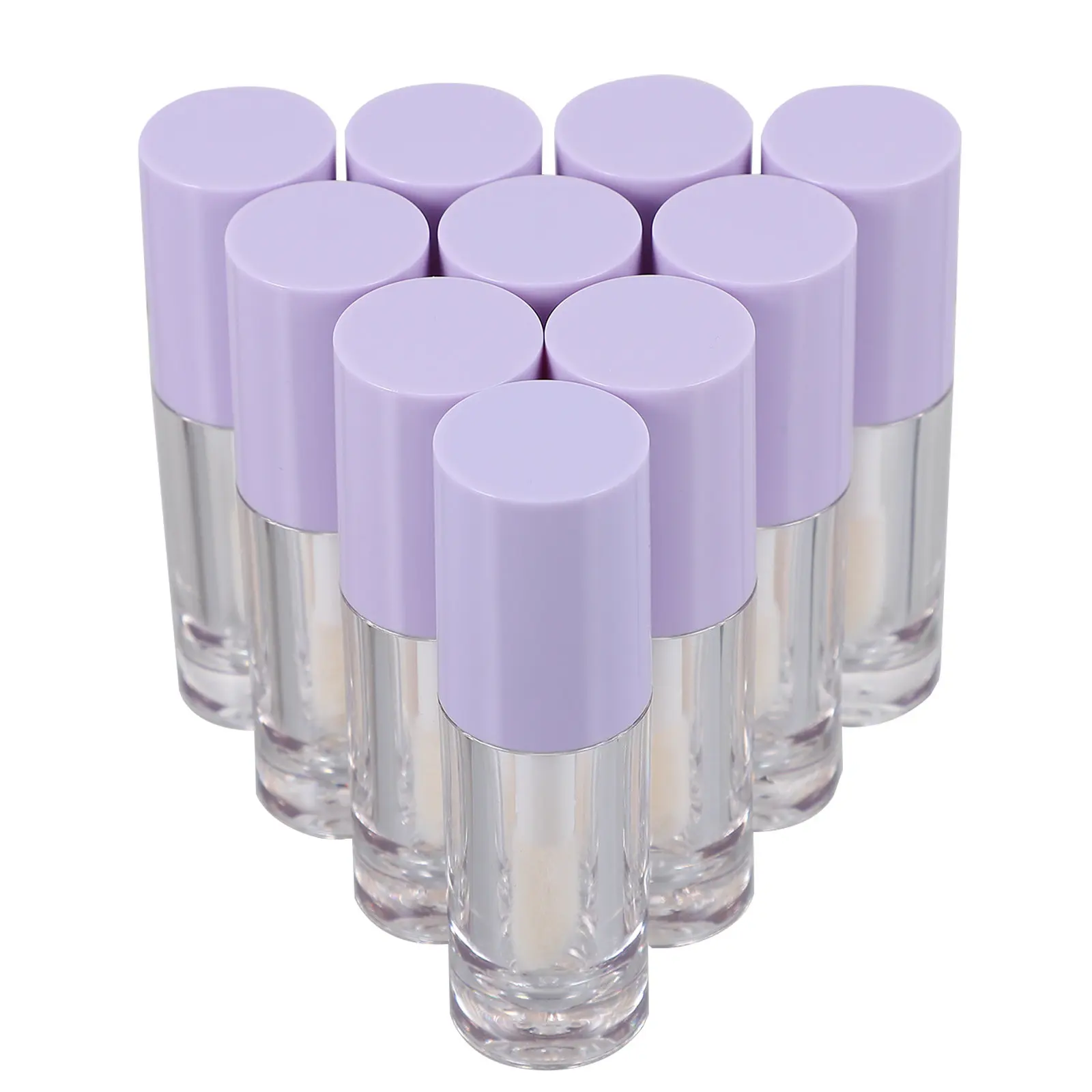 10Pcs Clear Lip Oil Bottles Portable Lip Gloss Tubes 6Ml Leak Proof Lightweight Containers for Travel DIY