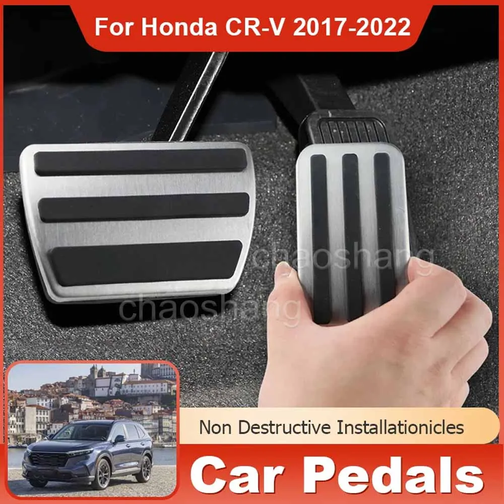 

for Honda CR-V CRV CR V 2019 2020 2021 2017~2022 AT Stainless Steel Car Foot Pedals Gas Fuel Brake Restfoot Pedal Accessories