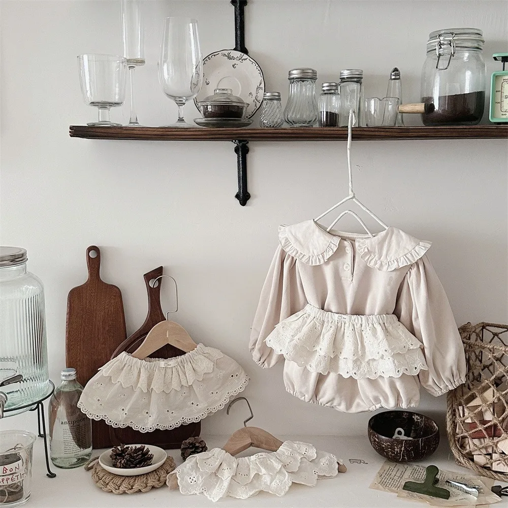 Fashion Lace Embroidered Harajuku Skirt Lace Layered Lace-up Bandage Skirt Apron Gauze Skirt Girl