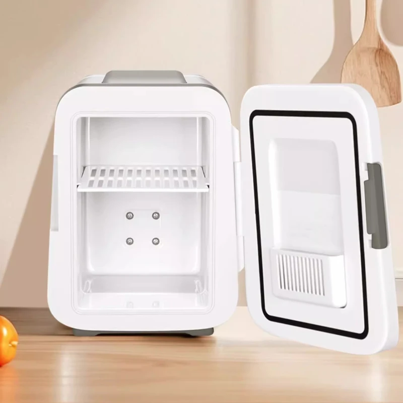 ‌ Refrigerador multiusos para coche de 4L, caja de almacenamiento de cosméticos y leche materna, mini refrigerador/calentador termoeléctrico para viajes/oficina