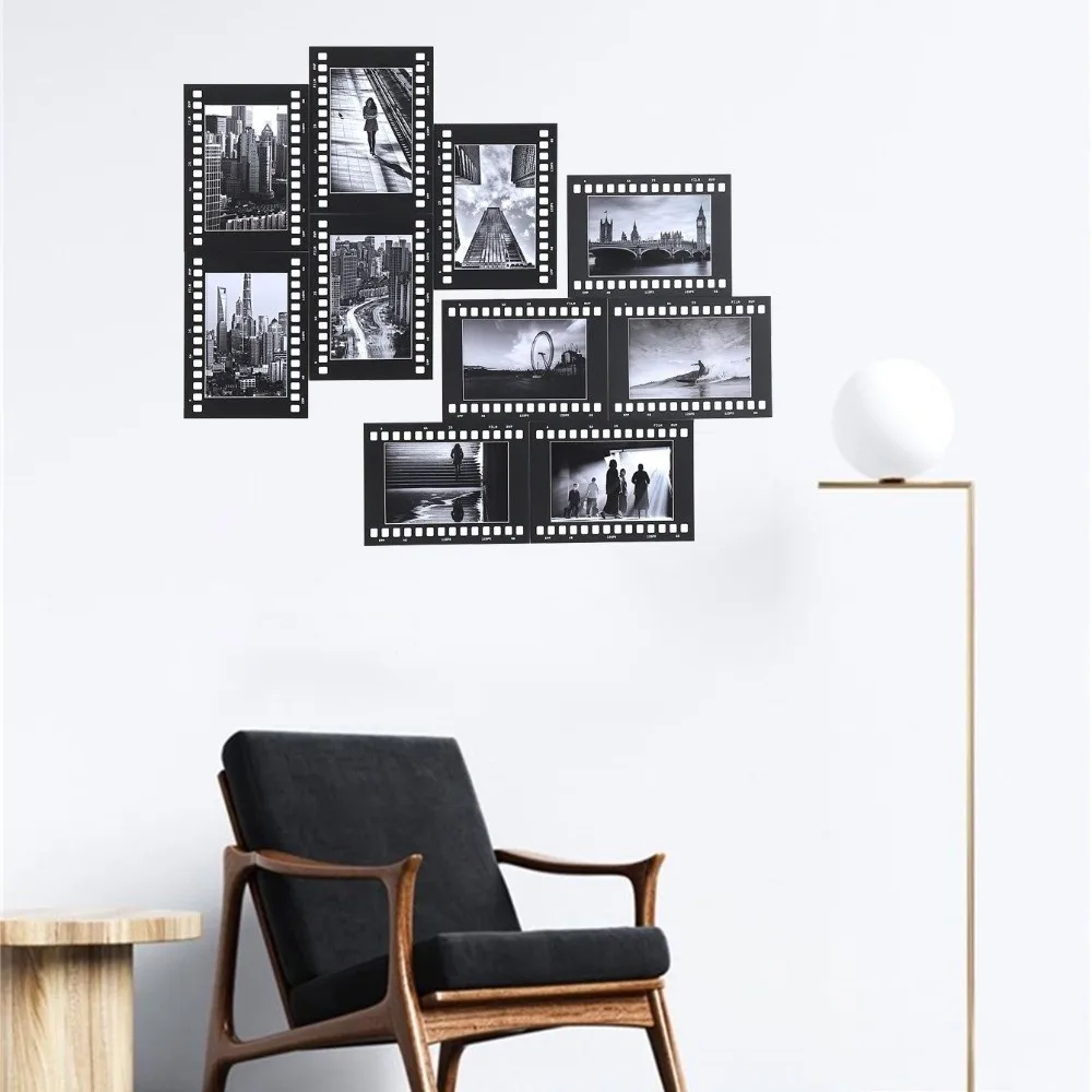 5PCS Creative Retro Movie Film Frame 6 in/7 in Square Photography Frame Handmade Collage Frame Memory Keeping