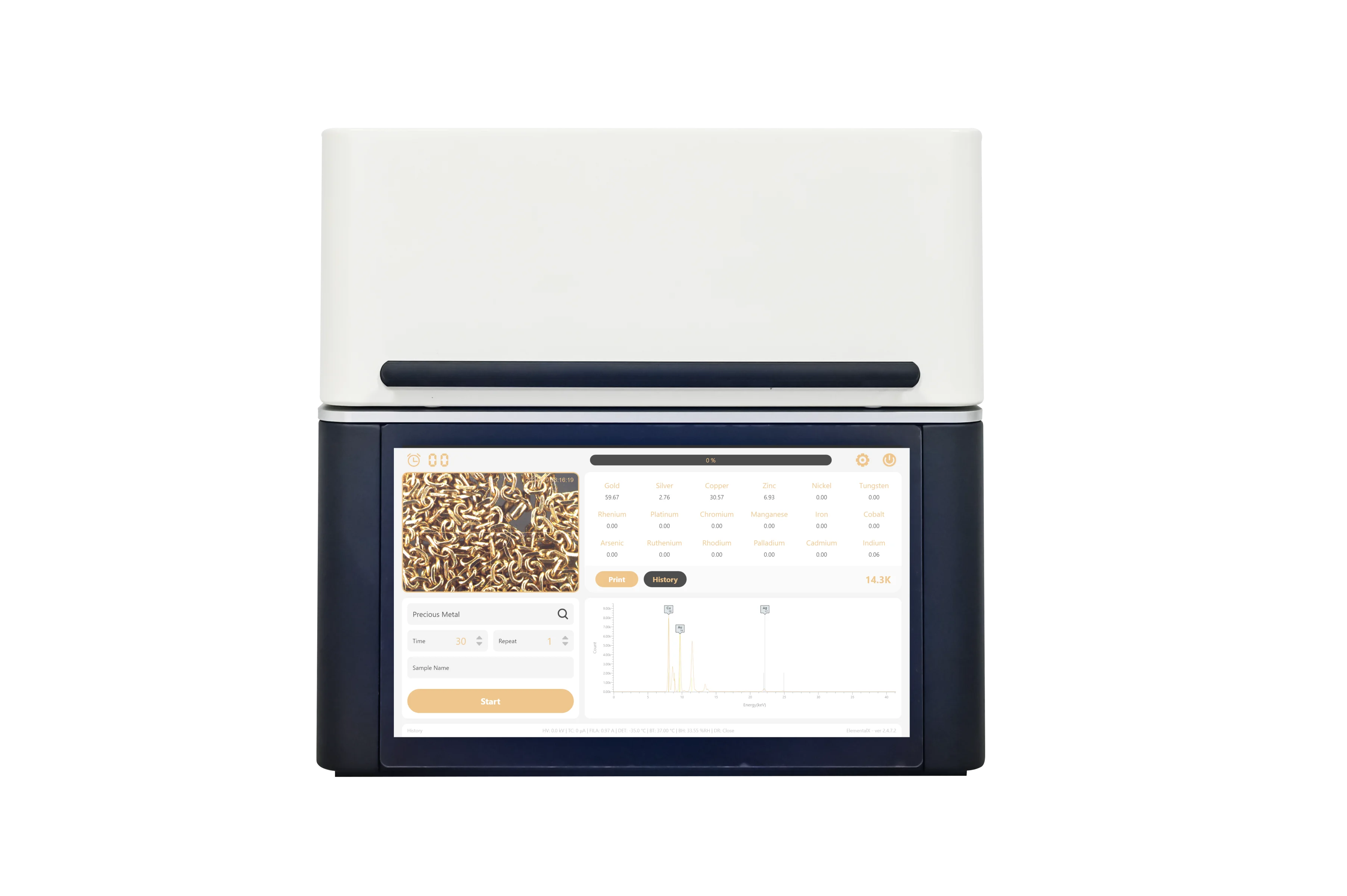 High Precision 99.99% T6 X-ray  Metal Tester XRF Gold Testing Machine Price