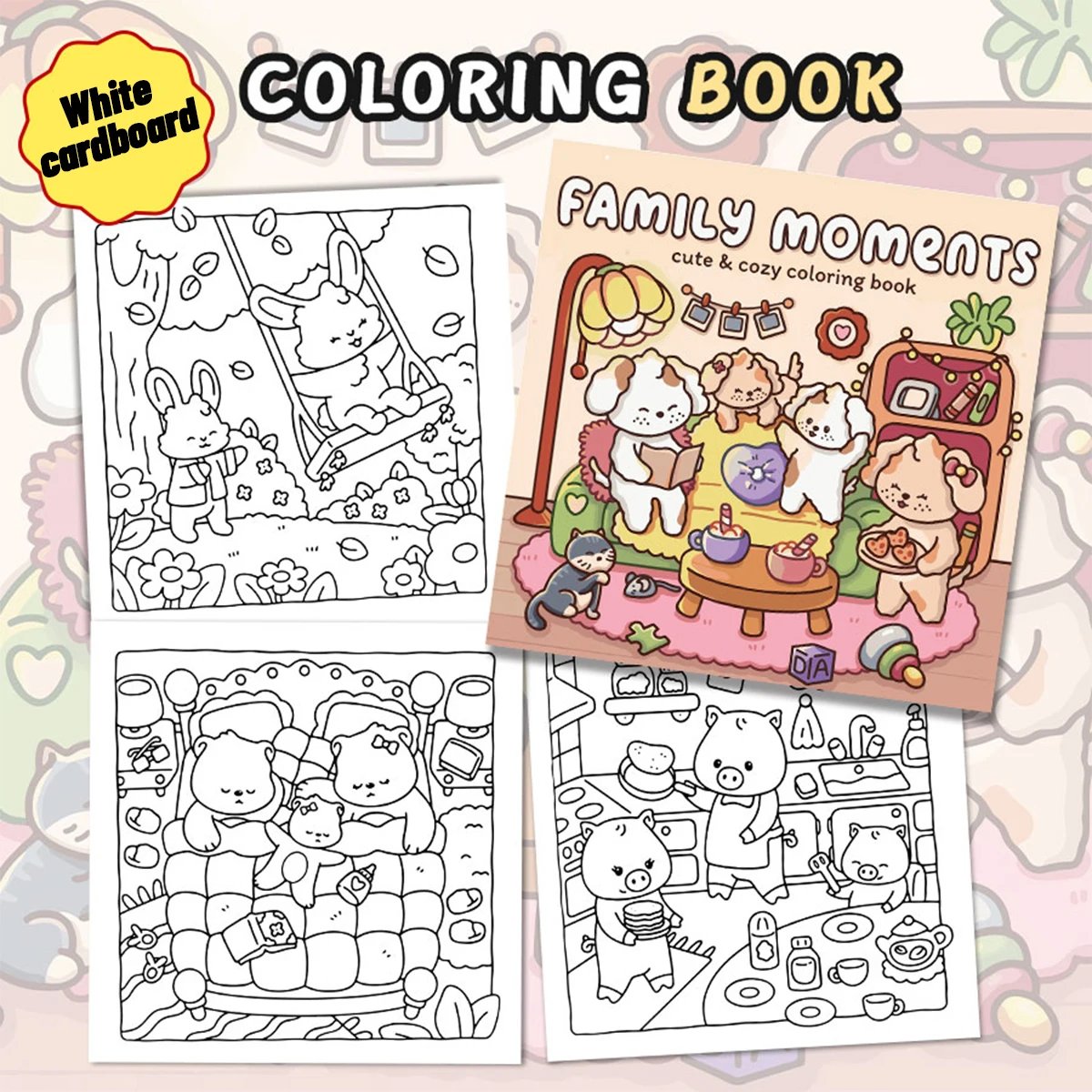 Cozy Hawaii Coloring Books, Tropical Scenes, Easy Coloring, For Home Parent - Child DIY, Relax, Unwind, Boost Creativity