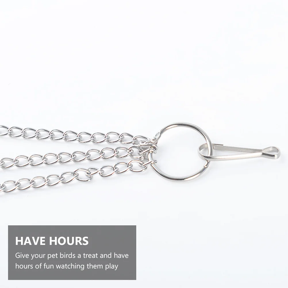 

2pcs Parrot Hanging Bell For Pet Birds Durable Bite Resistant Cage Fun Colorful Noise Making Bird Play Equipment