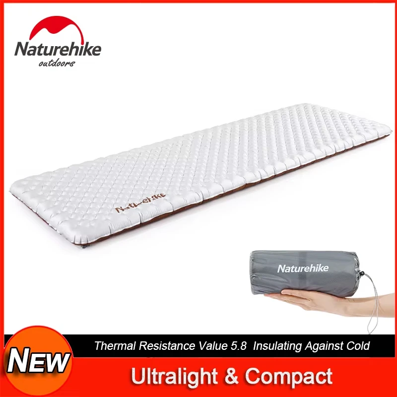 Naturehike Camping Mat 5.8 High R Value Ultralight Warm Inflatable Mattress Outdoor Portable Folding Sleeping Moisture-proof Mat