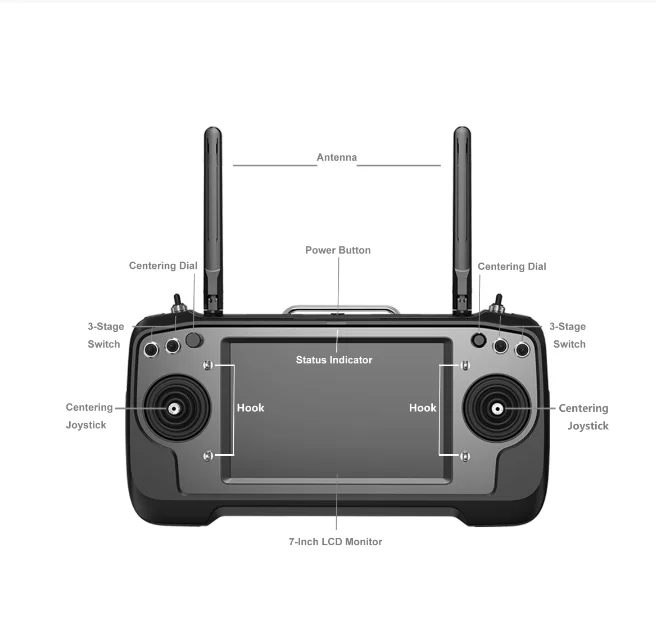 SIYI MK32 Enterprise Handheld Ground Station Smart Controller Remote Control with 7 Inch HD High Brightness LCD Touchscreen