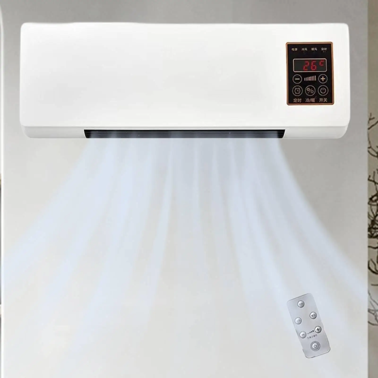 Electric Heater Jp Plug Low Noise Timer Adjustable Dual Use Portable Wall Mounted Air Conditioner for Bathroom Indoor Office Electric Heater Jp Plug Low Noise Timer Adjustable Dual Use Portable Wall Mounted Air Conditioner for Bathroom Indoor Office
