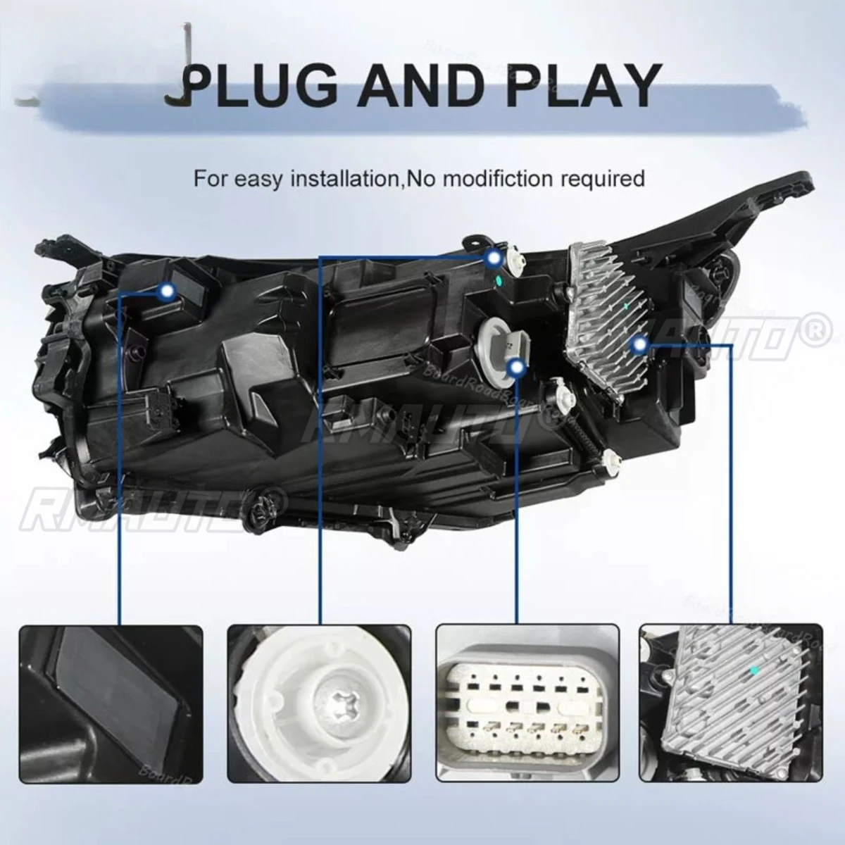 Left Right Fog Lamp LED Daytime Light Front LED Headlamp Assembly Wide Light Corner Lamp For  2022 84949292