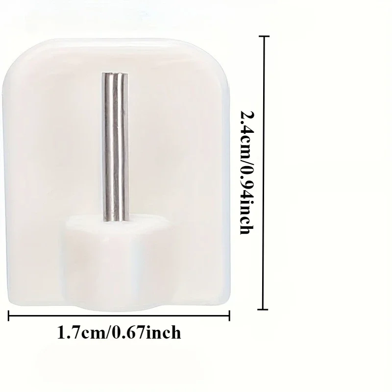 Self-adhesive curtain hangers - Wall-mounted fixing device without drilling, suitable for curtains/ropes/sticks - Installation