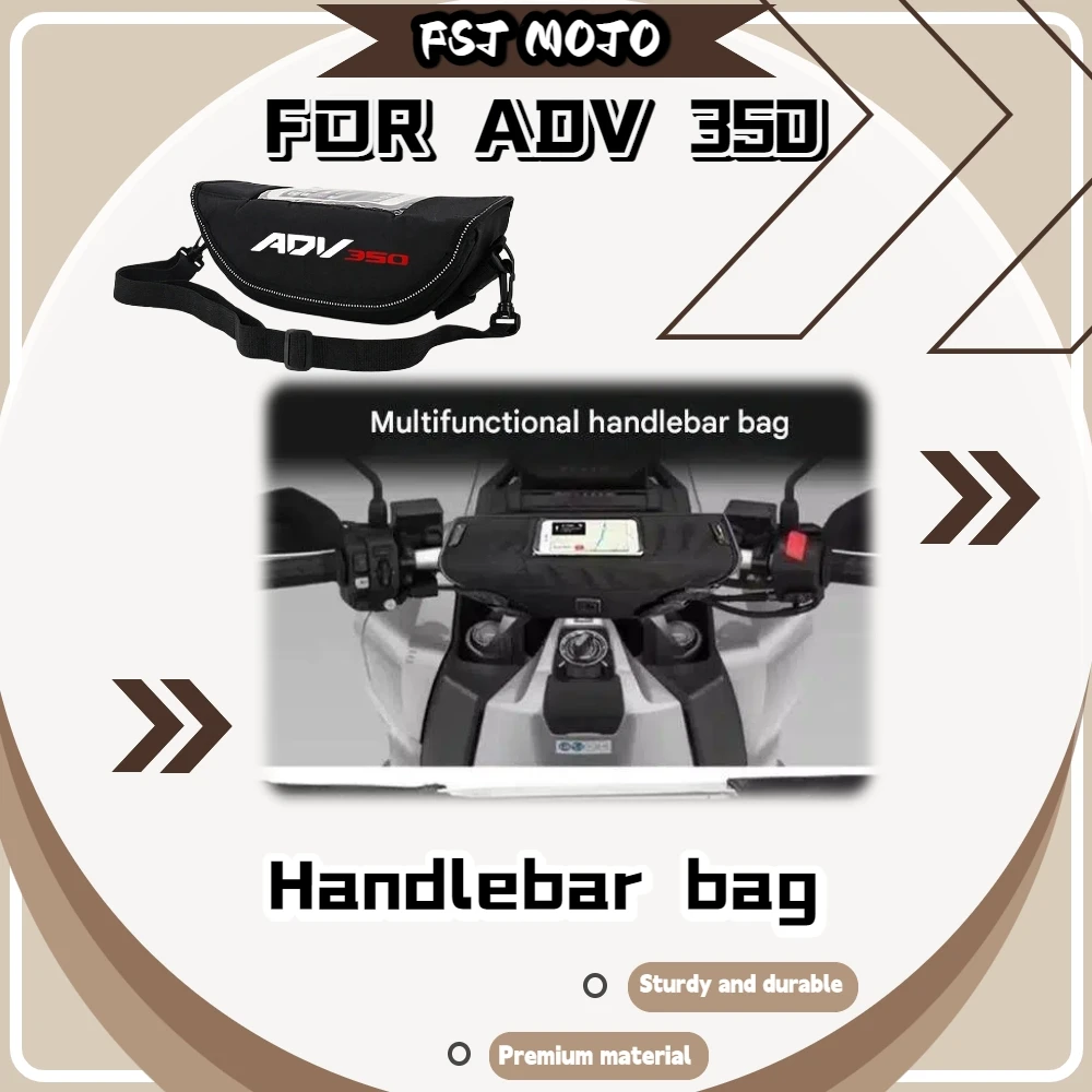 For ADV 350 Wear Resistant Waterproof Fabric Handlebar Bag Block Rain Splash Protect Inner Items On Wet Road Rides