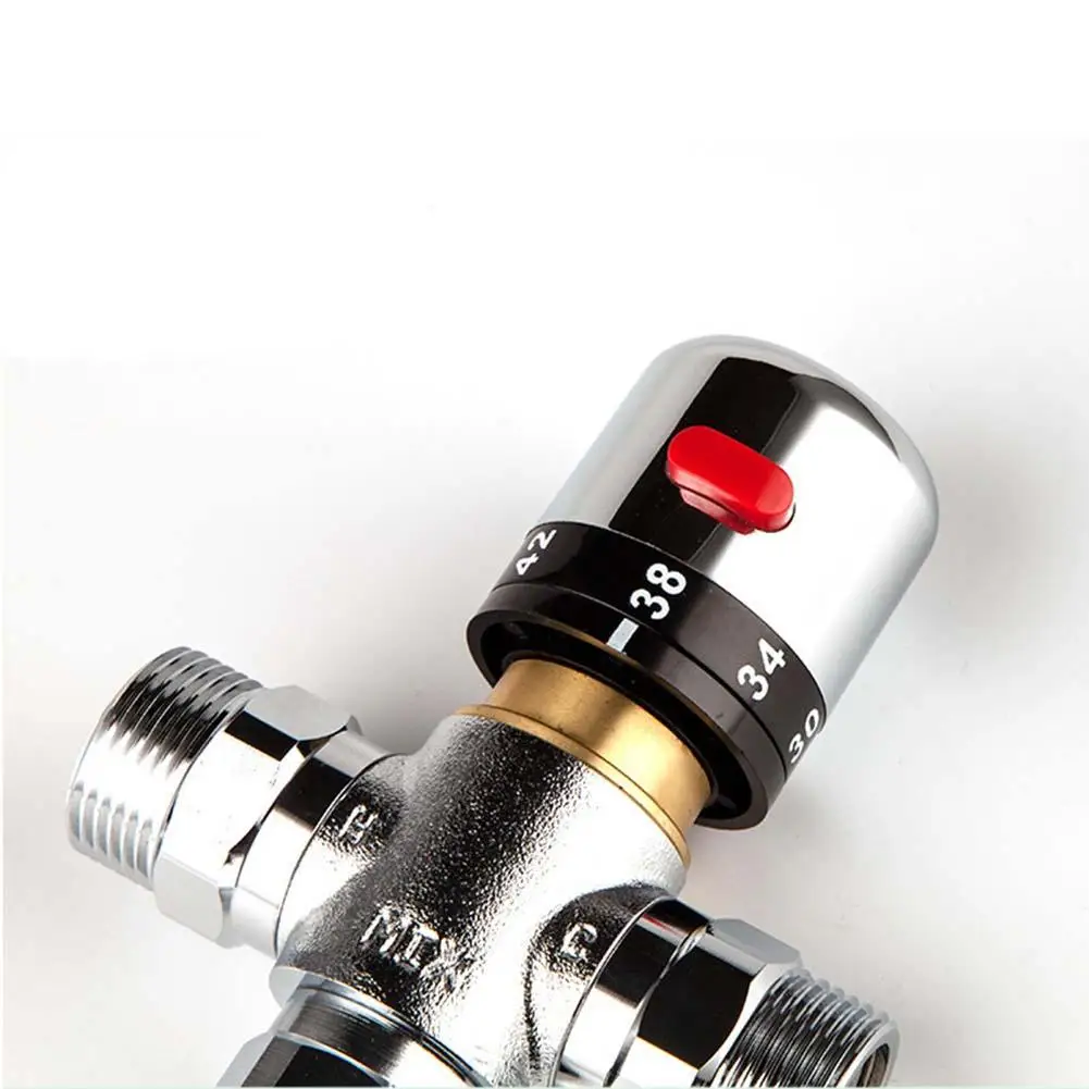 

Для удобных душевых кабинетов Латунный смесительный клапан Безопасная душевая система Встроенное устройство температуры для систем горячей воды