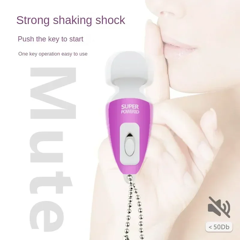 Color random-Portable Mini Massage Tiny Stress Relief Electronic Key-Chain Ring Full Body Massager Bath Accessories vibrate