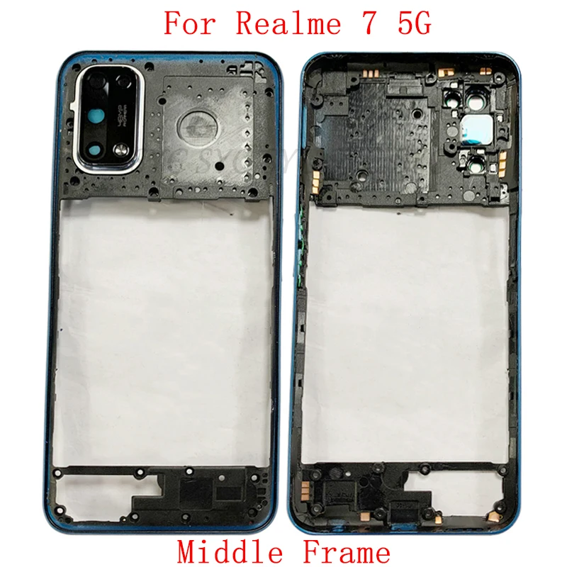 Middle Frame Center Chassis Phone Housing For Realme 7 5G Frame Cover Repair Parts