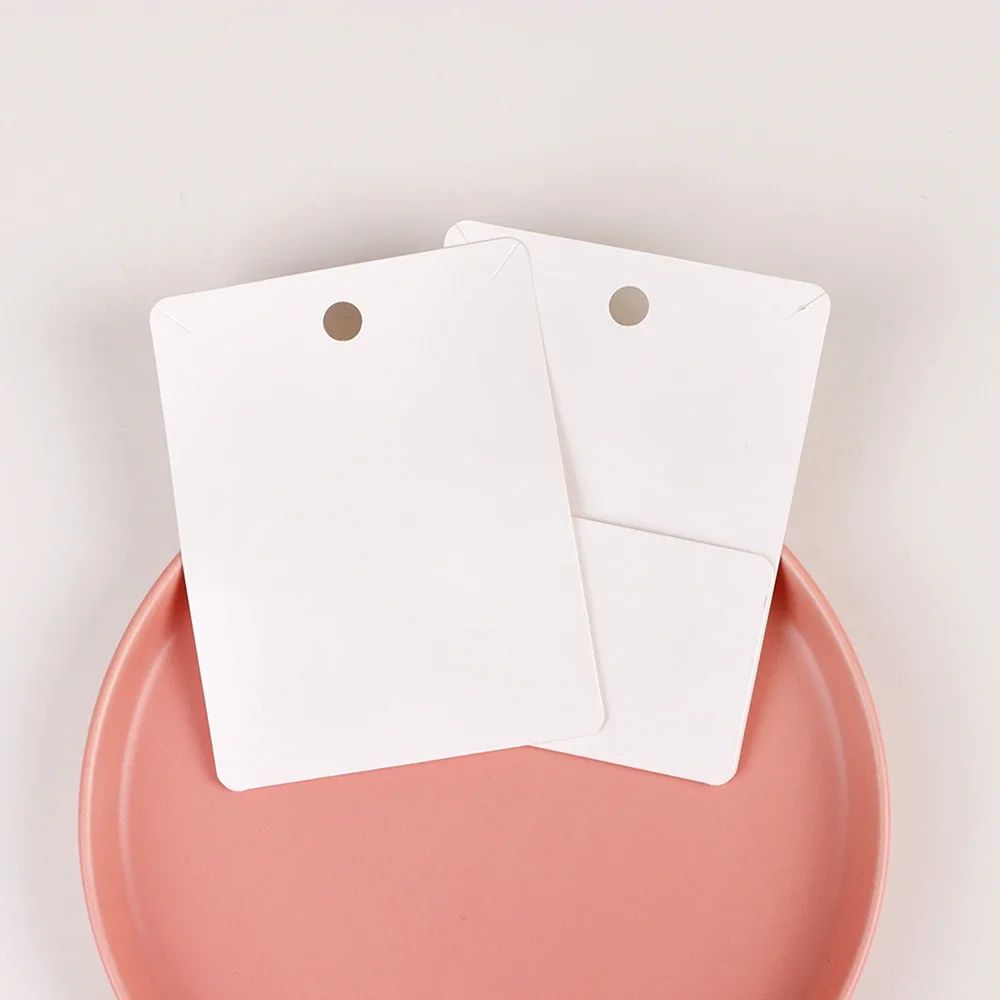 

25/50Pcs 10x13cm Necklaces Cardboard Display Cards Stand Holder for Necklaces Case Wholesale Jewelry Packaging Bags Available