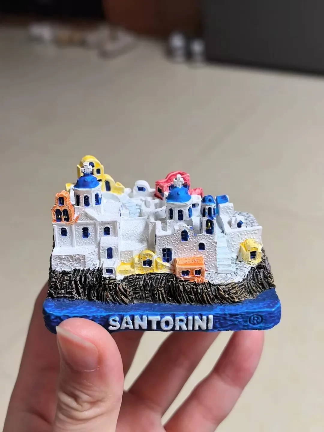 

resin figure mental psychological sand table game box court therapy building santorini
