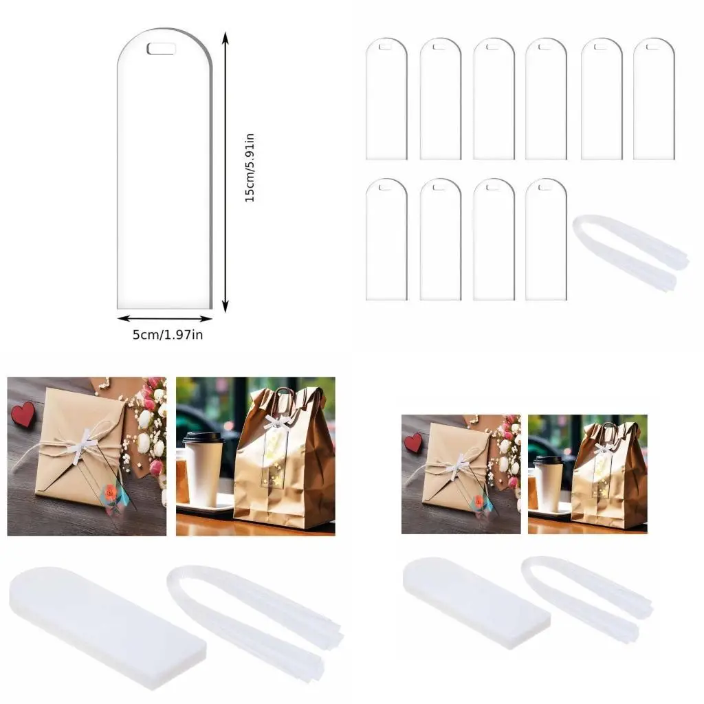 

G6KF Transparent Place Cards Acrylic Name Labels for Crafting and Event Planning