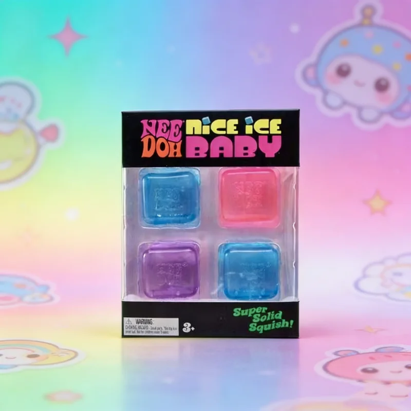 

Сенсорный куб-антистресс Schylling Needoh Nice Cube: игрушка-антистресс для снятия напряжения, сжимаемый кубик для снятия стресса, фиджет-игрушка для снятия давления (лимитированная серия)