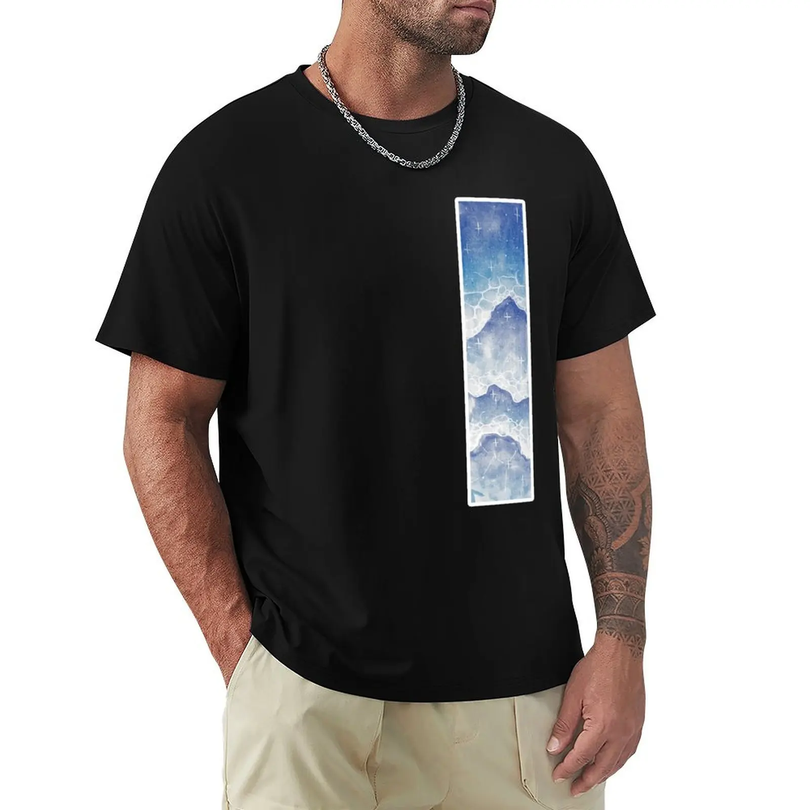 Water column T-Shirt t shirt man cotton T-Shirt