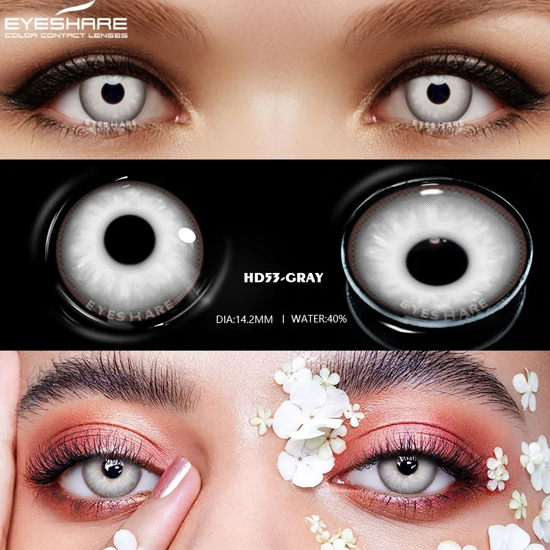 EYESHARE 1pair Color Contacts Lenses for Eyes New Cosplay Colored Contact Lens Eye Blue Lense Yearly Beauty Makeup Contact Lense