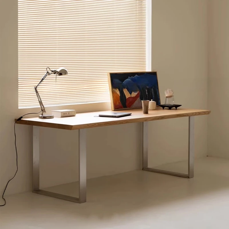 

Ash wood all-solid wood computer desk, desktop home student study table