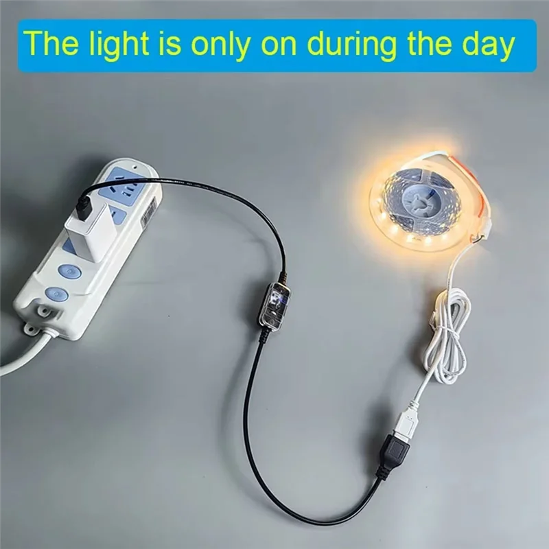 AA60-가정 보안 및 조명용 빛 센서 스위치 주/야간 자동 켜짐 빛 센서 Whiteday