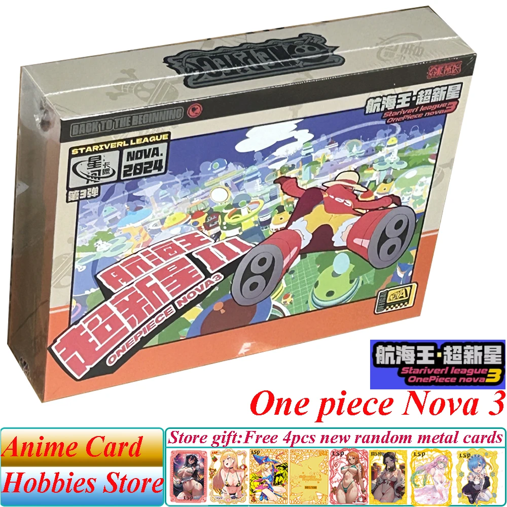 New One Piece Nova 3 Collection Cards Stariverl League Anime Luffy Zoro Nami Chopper Franky Rare Ssp Collection Cards Kids Gifts