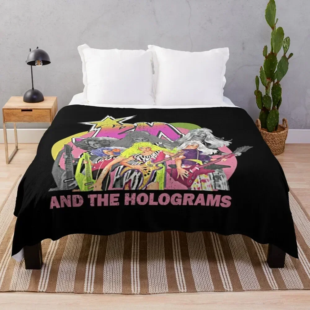Jem Retro and the Holograms - Manta cálida y acogedora para decoración de dormitorio