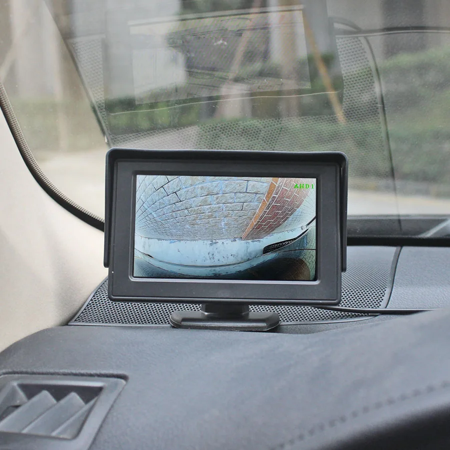 DIYSECUR 4.3inch AHD IPS Rear View Backup Car Monitor 190 Degree 1080P Starlight AHD Side Rear View Car Camera for SUV MPV RV