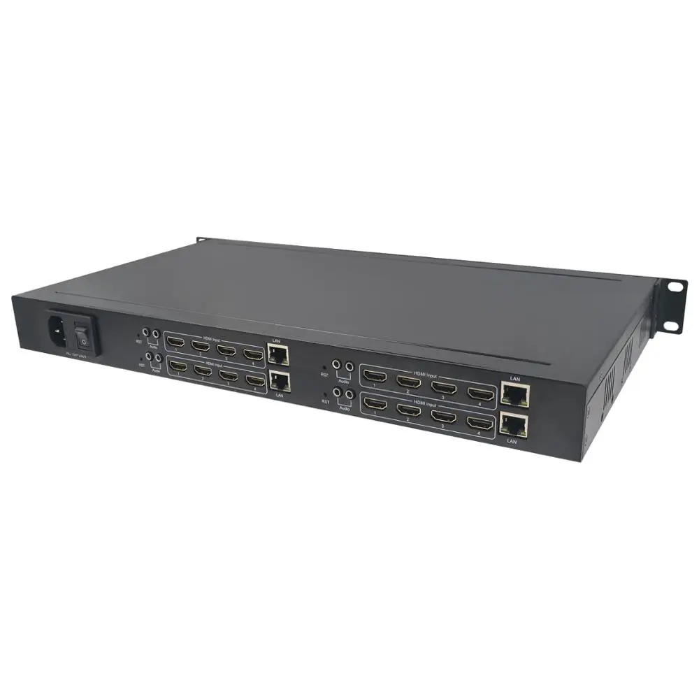 Rack-Mounted 16 Channel 4K H265 HDMIEncoder Live Broadcast