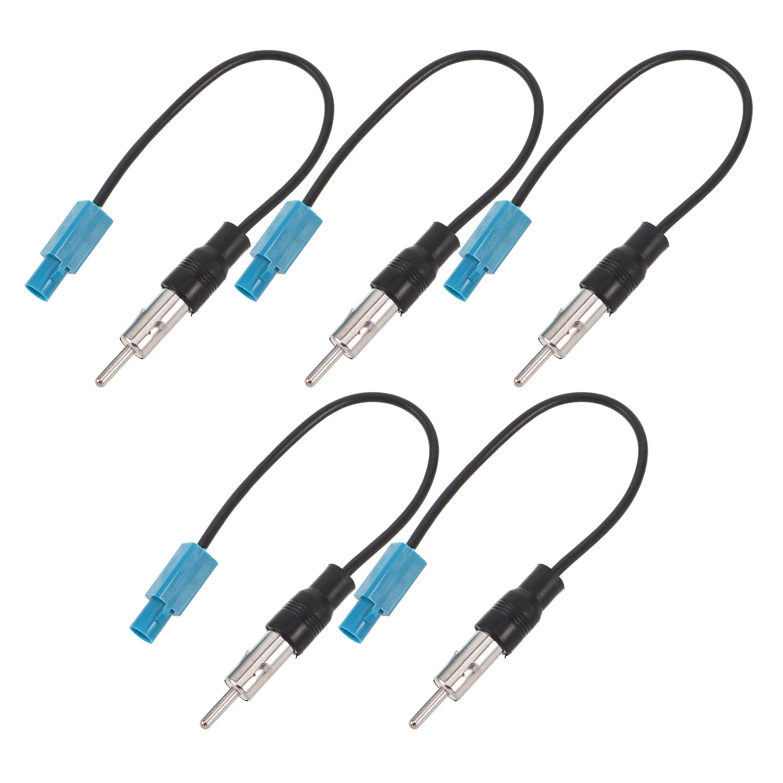 

5pcs Car Stereo Antenna Adapter Cable Fakra Z Male To Din Plug Am Fm Radio Audio Connector For Vehicle Electronics Easy Install