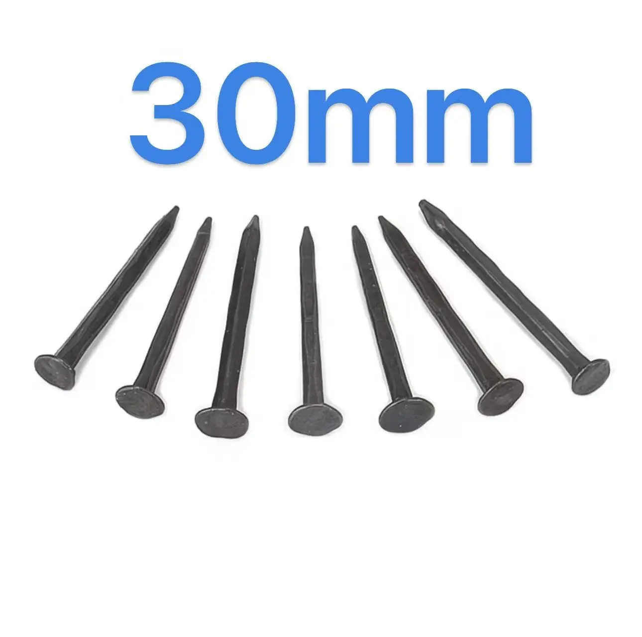 Round Head Black Concrete Nails30mm, Carbon Steel Cement Nails, Wall Building Masonry Fastener